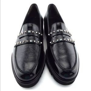 Paul Green Sofia Loafer Studs Platform Patent Leather